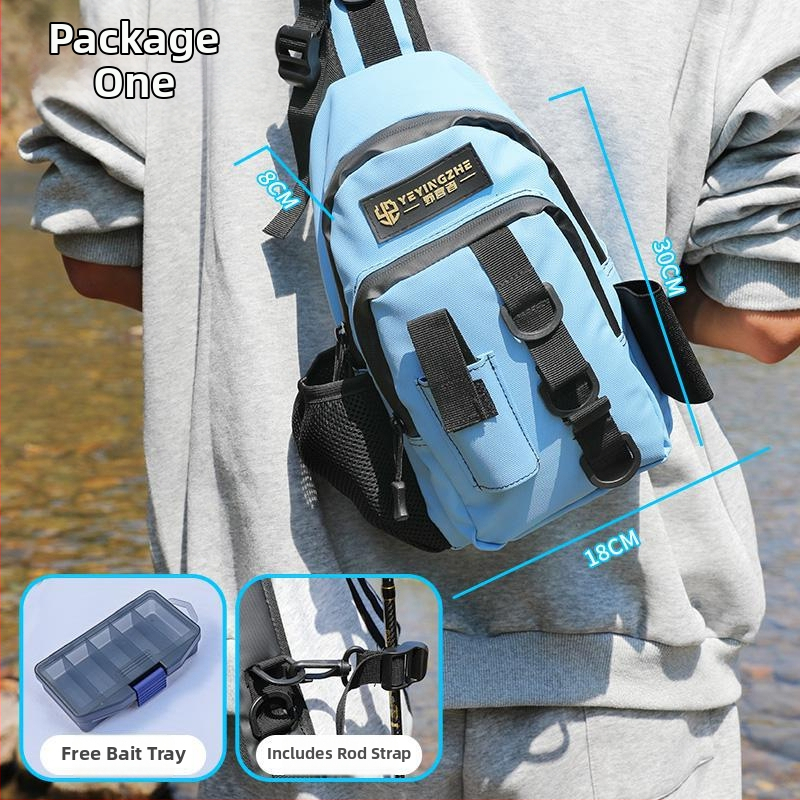 Camper риболовна чанта за оборудване — PVC материал, мултифункционална, носене като раница/презрамка/колан, не е водоустойчива