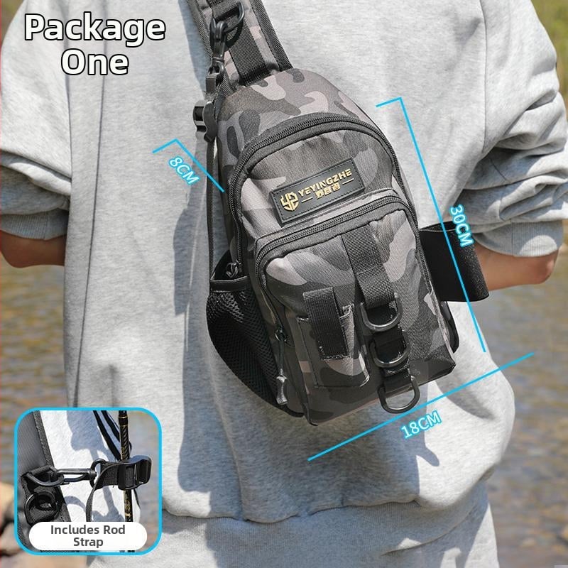 Camper риболовна чанта за оборудване — PVC материал, мултифункционална, носене като раница/презрамка/колан, не е водоустойчива