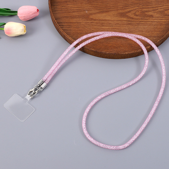 Europski stil anti-theft lanca za telefon i privjesak za torbu s mrežastim rhinestones ukrasom, duga crossbody lanac