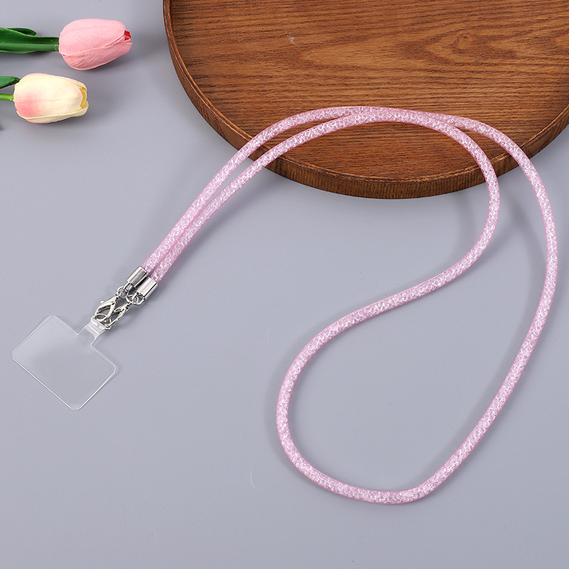 Europski stil anti-theft lanca za telefon i privjesak za torbu s mrežastim rhinestones ukrasom, duga crossbody lanac