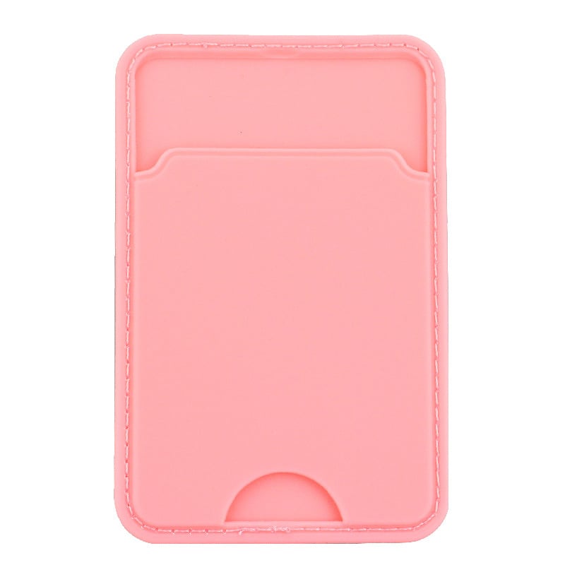 Telefon hátoldali kártyatartó személyre szabható logóval, műanyag, varrott, uniszex