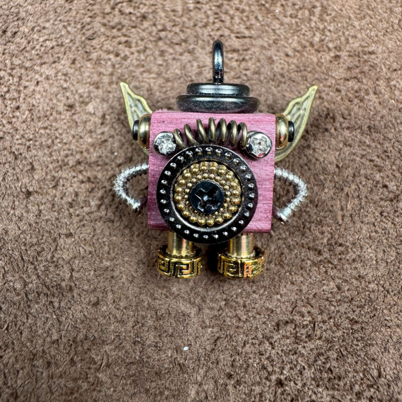 Punk robotski privjesak za ogrlicu – ručno izrađeno od legure, uzorak konstelacije/zodijaka, punk stil, vrhunski model