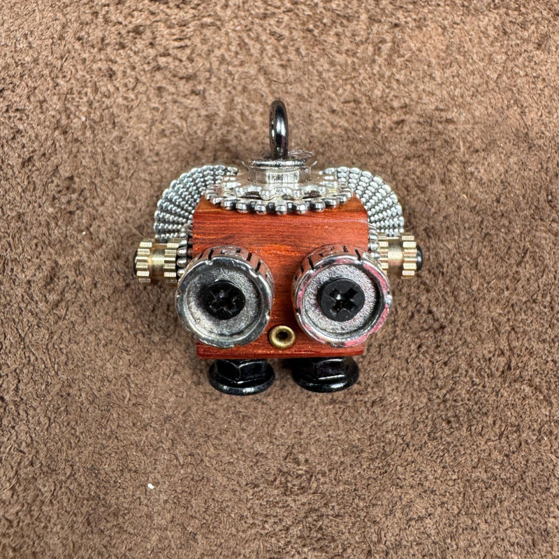 Punk robotski privjesak za ogrlicu – ručno izrađeno od legure, uzorak konstelacije/zodijaka, punk stil, vrhunski model