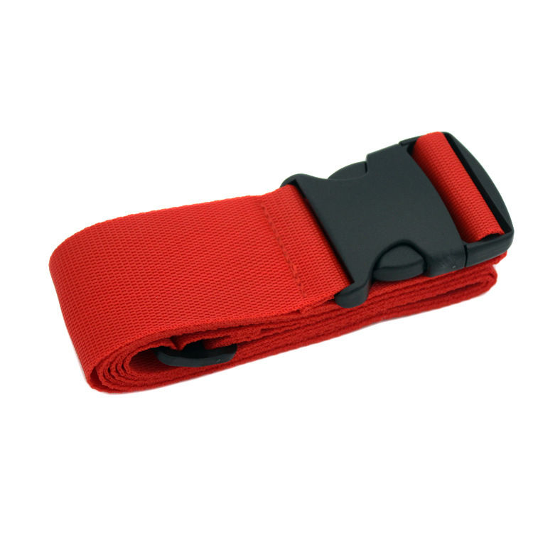 Pojas za pakiranje kofera s visokokvalitetnom PP trakom i POM kopčom; model: jedna riječ; napetost: jaka; namjena: jačanje prtljage; težina: 0,090 kg