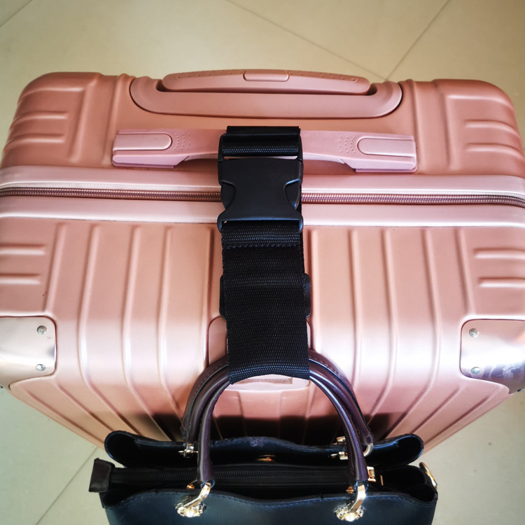 Pojas za pakiranje kofera s visokokvalitetnom PP trakom i POM kopčom; model: jedna riječ; napetost: jaka; namjena: jačanje prtljage; težina: 0,090 kg