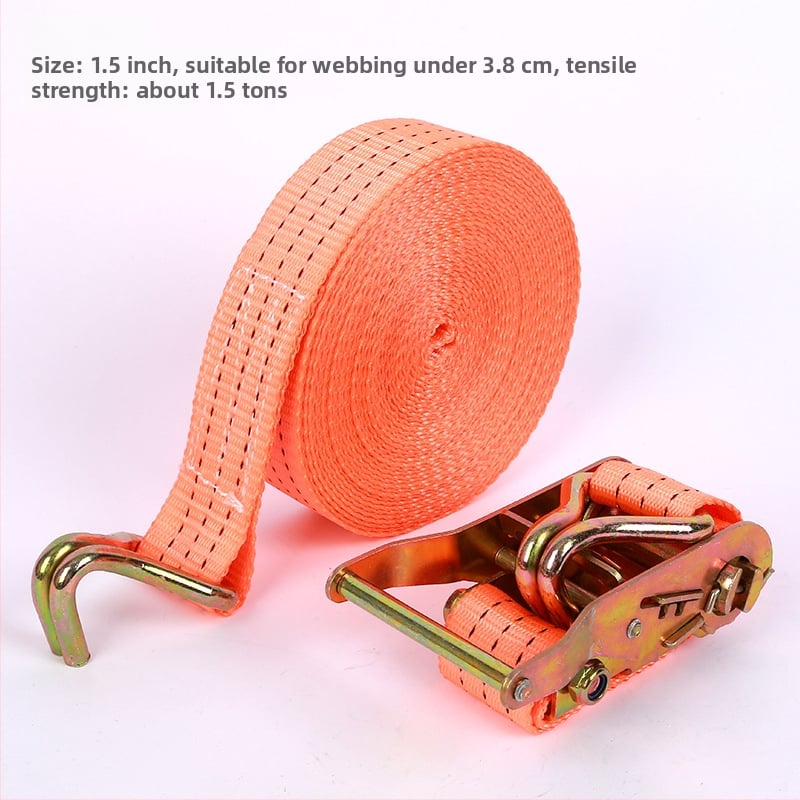 Ταινία στερέωσης εμπορευμάτων από πολυεστέρα με διπλό γάντζο, για μεταφορές και ασφάλιση φορτίου, χωρητικότητα 800 кг