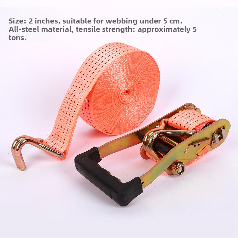 Ταινία στερέωσης εμπορευμάτων από πολυεστέρα με διπλό γάντζο, για μεταφορές και ασφάλιση φορτίου, χωρητικότητα 800 кг