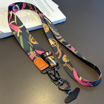 Dámsky lanyard na mobilný telefón s PP lanom a plastovou prackou