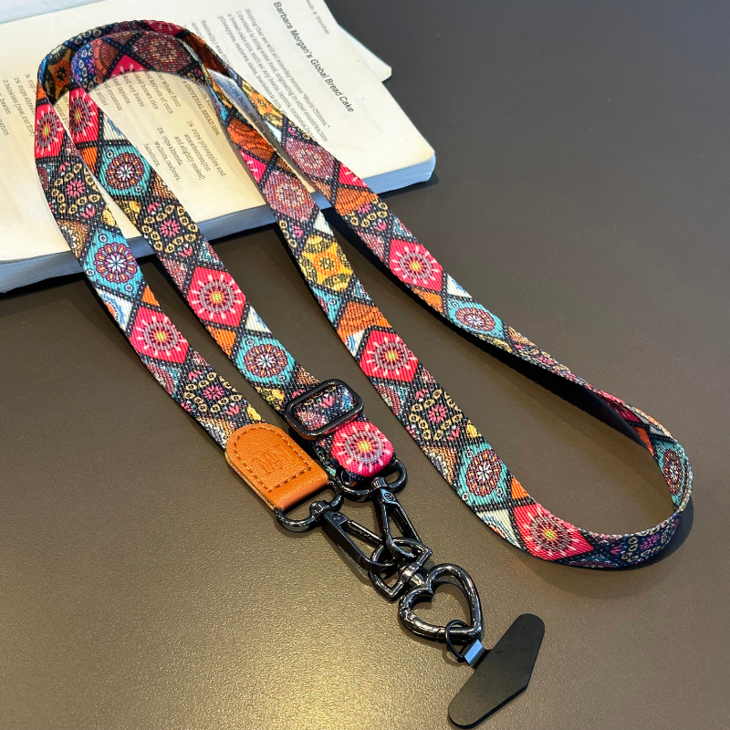 Dámsky lanyard na mobilný telefón s PP lanom a plastovou prackou