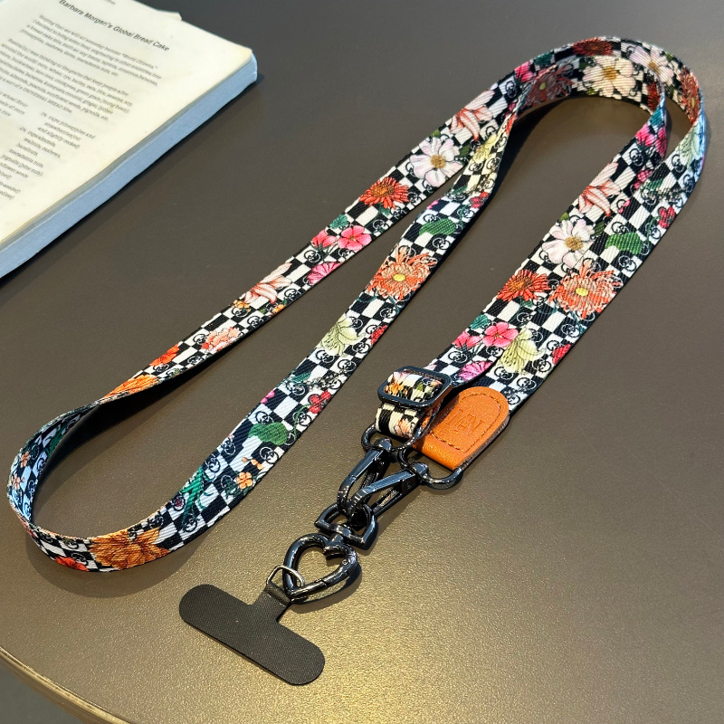 Dámsky lanyard na mobilný telefón s PP lanom a plastovou prackou