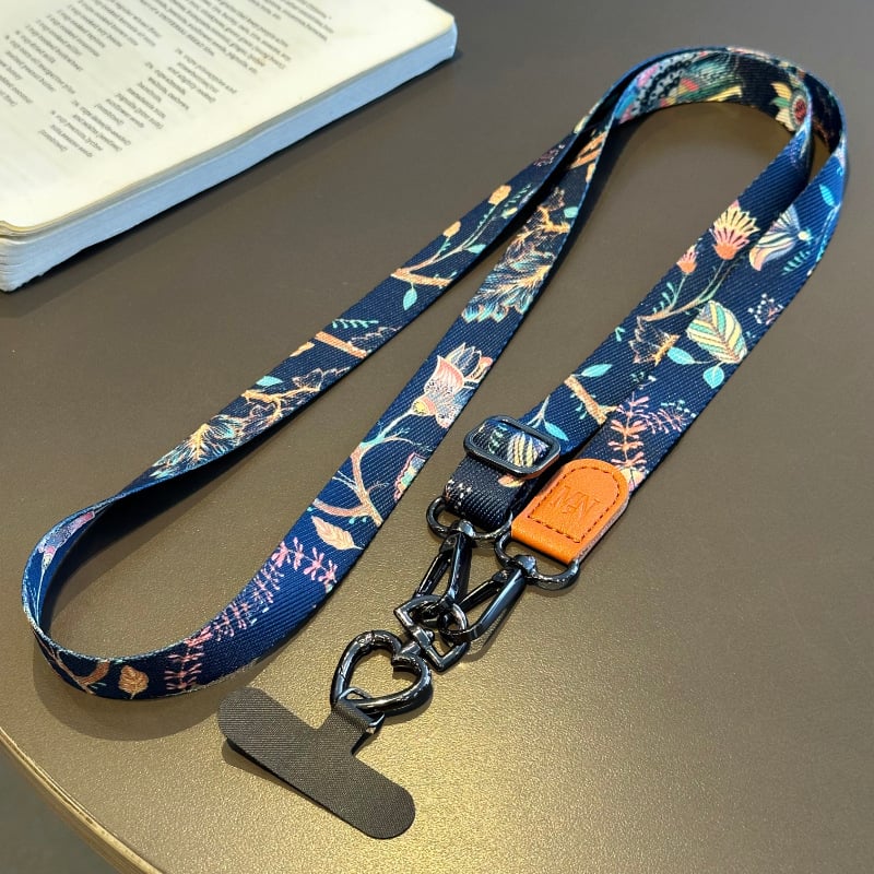 Dámsky lanyard na mobilný telefón s PP lanom a plastovou prackou