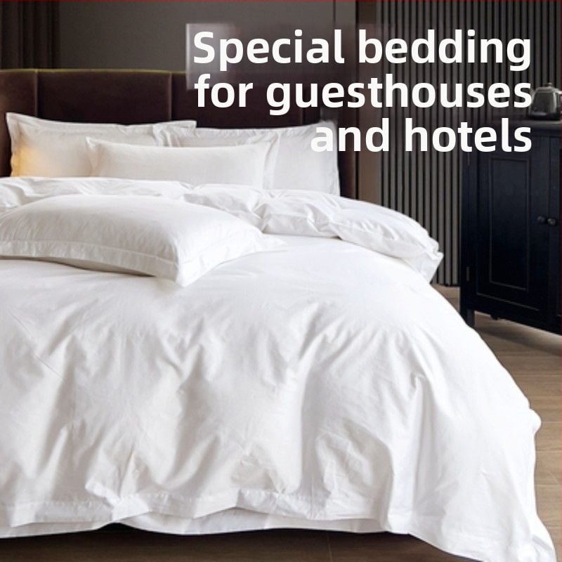 Калъф за завивка за хотелско спално бельо - сатен на ивици, полиестер, поръчково производство