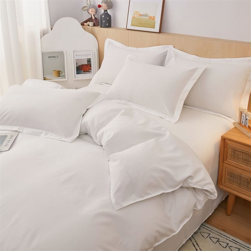 Калъф за завивка за хотелско спално бельо - сатен на ивици, полиестер, поръчково производство