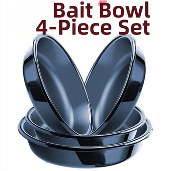 Комплект от три части: антипадна база за примамки за риболов, пластмасова тава за смесване на примамки