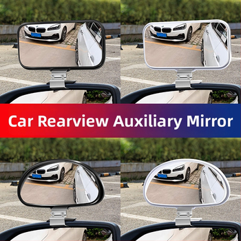 Automobilski retrovizor s pomoćnim ogledalom za mrtvi kut – HD odraz, 360° okret, nehrđajući čelik, model HC565, univerzalna kompatibilnost