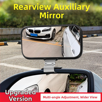 Automobilski retrovizor s pomoćnim ogledalom za mrtvi kut – HD odraz, 360° okret, nehrđajući čelik, model HC565, univerzalna kompatibilnost