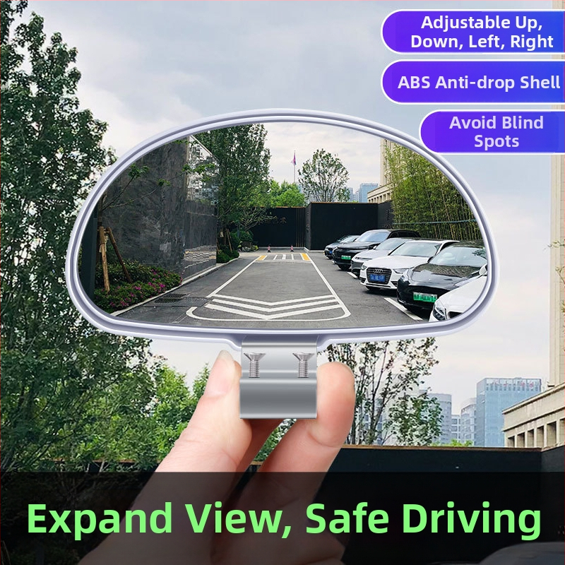 Automobilski retrovizor s pomoćnim ogledalom za mrtvi kut – HD odraz, 360° okret, nehrđajući čelik, model HC565, univerzalna kompatibilnost