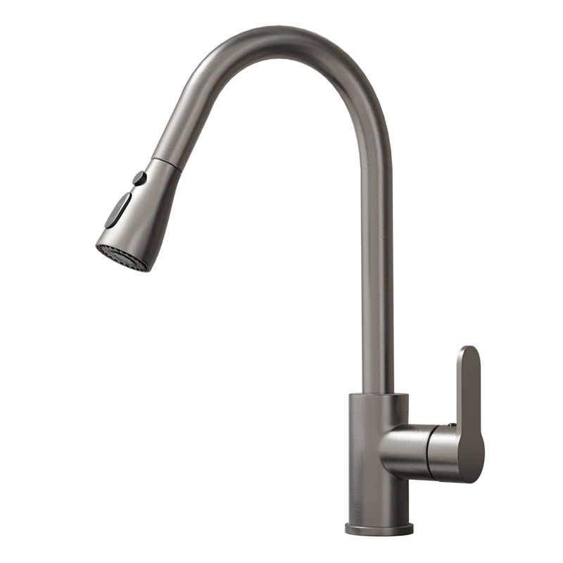 Kuhinjski faucet s izvučenjem, bakreni, model FA-9733, promjer priključka 15 mm, radna temperatura 0–80°C