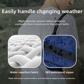 Unisex nylon sport deréktáska – lélegző, vízálló, ultrakönnyű, anti-lopás funkcióval, kültéri sportokra