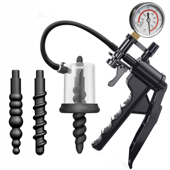 Pompă de vid din siliconă pentru stimulare anală și masaj de prostată — marcă neutră, pentru adulți