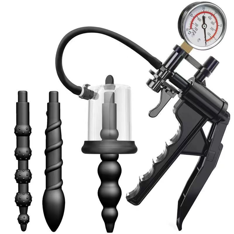 Pompă de vid din siliconă pentru stimulare anală și masaj de prostată — marcă neutră, pentru adulți