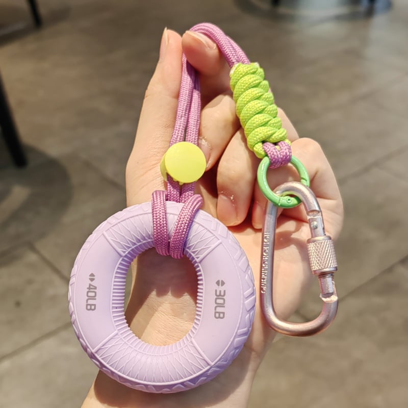 Grip Ring ključni lanac – silikon, dodatak za dekompresiju i fitness, originalni dizajn