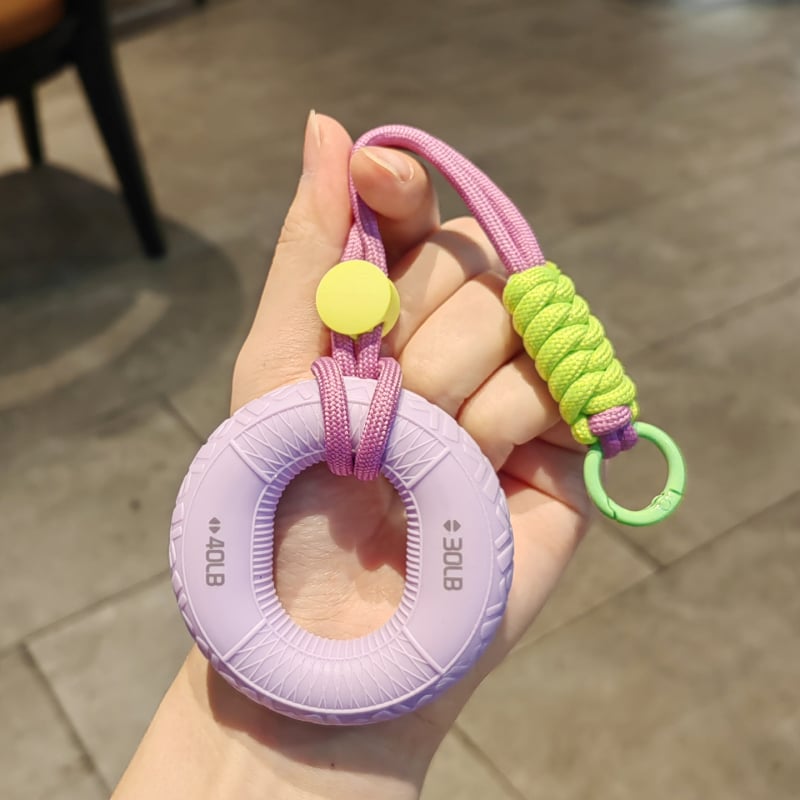 Grip Ring ključni lanac – silikon, dodatak za dekompresiju i fitness, originalni dizajn