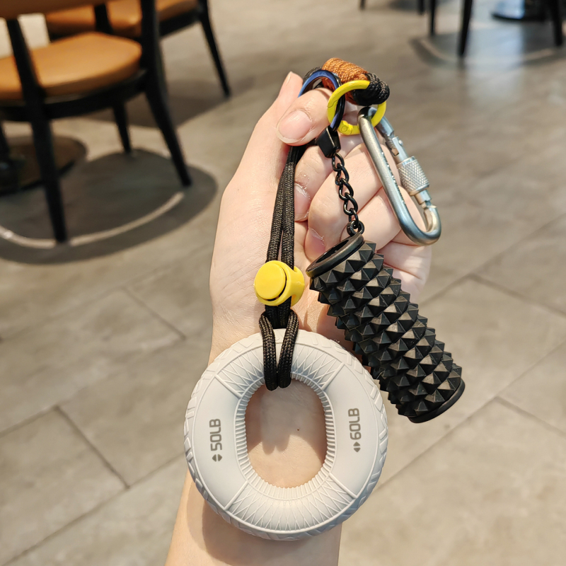 Grip Ring ključni lanac – silikon, dodatak za dekompresiju i fitness, originalni dizajn
