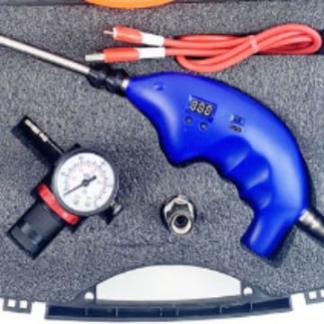 Pistolj za nadut balona s regulatorom niskog tlaka helija, metalno tijelo, regulacijski ventil
