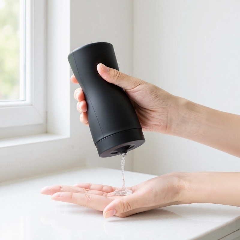 Силиконов диспенсър за течност за съдове, кухненски – ръчно натискане, матово покритие, 165 g