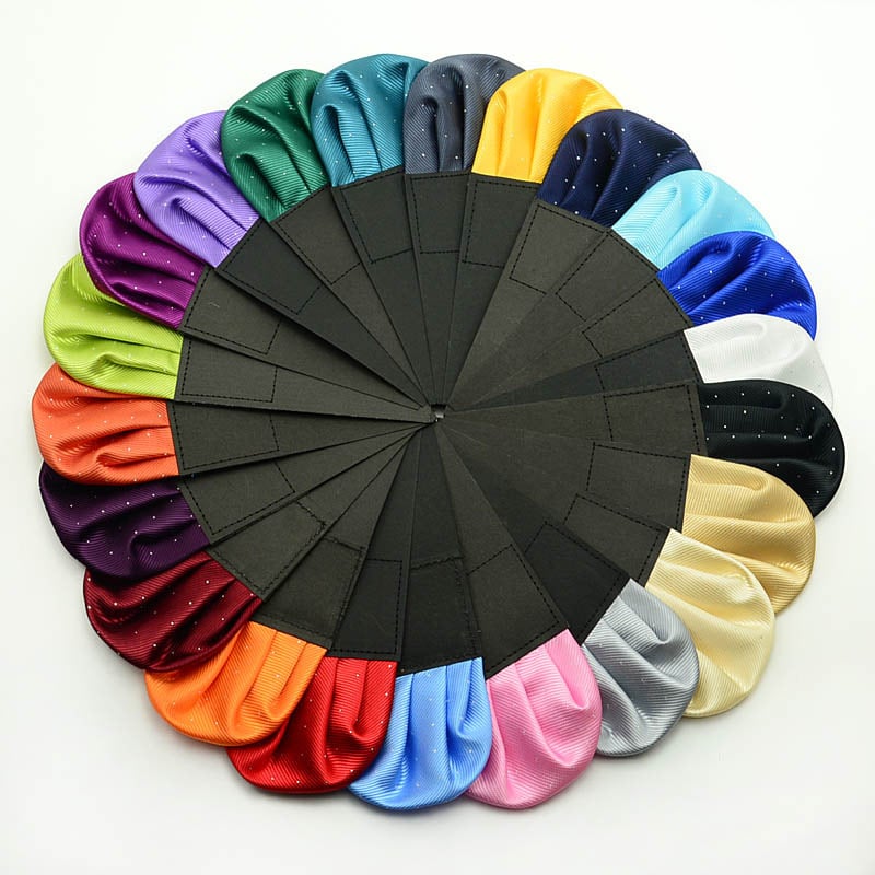 Batistă de buzunar pentru costum, ținută de seară, fibră de poliester, jacquard, model monocrom