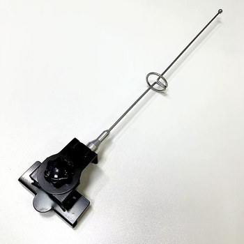 Dekorativna auto antena s krajnjim klipom i zastavnim štapom (GR, metal, modeli 5192, 5193, 5198, 5199)