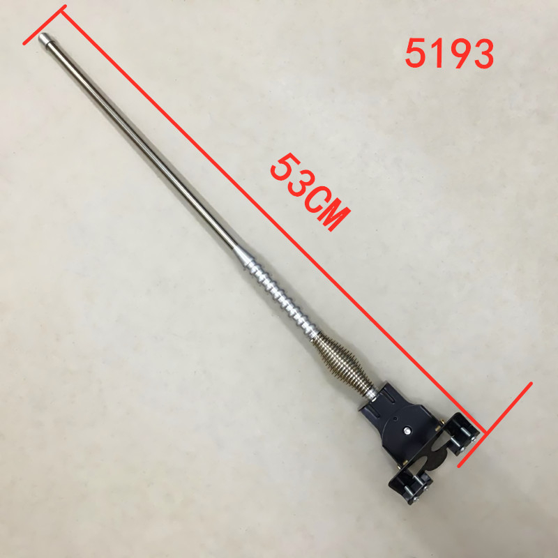 Dekorativna auto antena s krajnjim klipom i zastavnim štapom (GR, metal, modeli 5192, 5193, 5198, 5199)