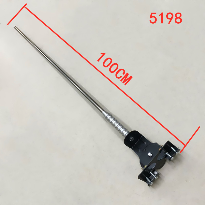 Dekorativna auto antena s krajnjim klipom i zastavnim štapom (GR, metal, modeli 5192, 5193, 5198, 5199)