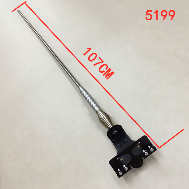 Dekorativna auto antena s krajnjim klipom i zastavnim štapom (GR, metal, modeli 5192, 5193, 5198, 5199)
