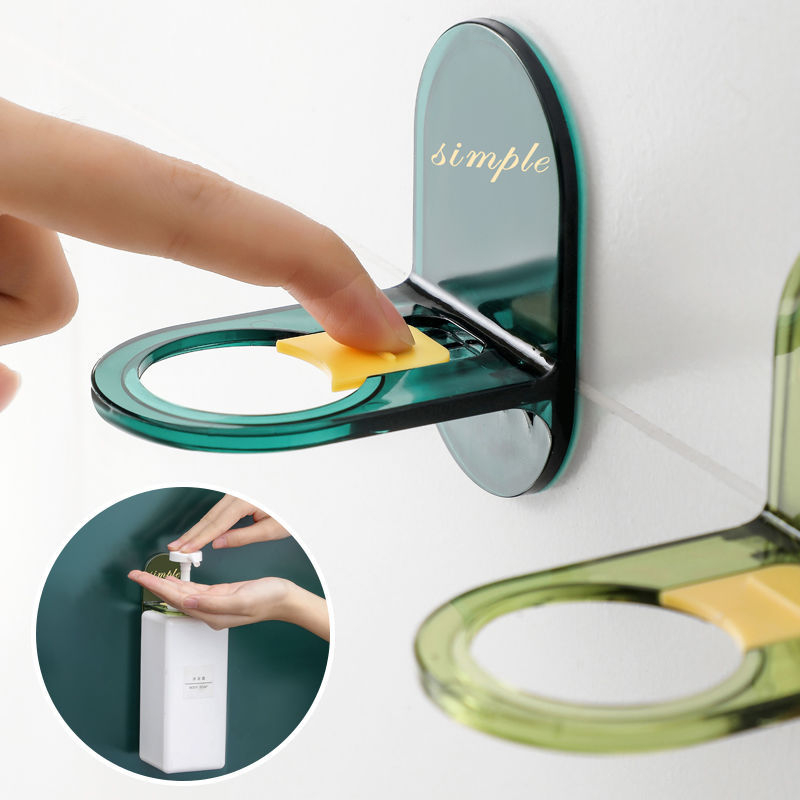 Raft de baie montat pe perete cu cârlige, montaj adeziv fără găuri, din plastic, până la 1 kg, 1 nivel