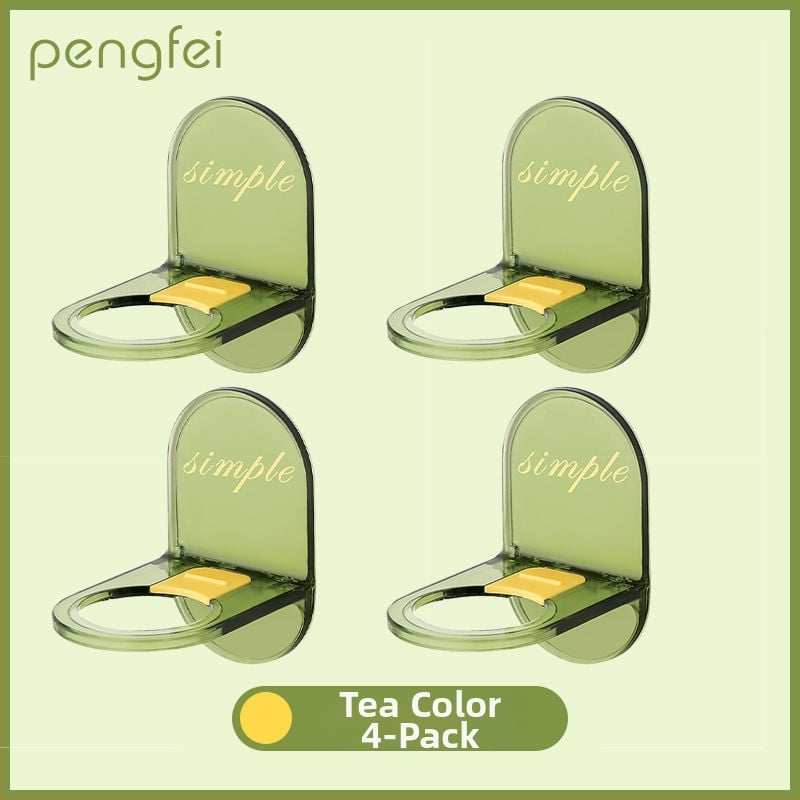 Raft de baie montat pe perete cu cârlige, montaj adeziv fără găuri, din plastic, până la 1 kg, 1 nivel