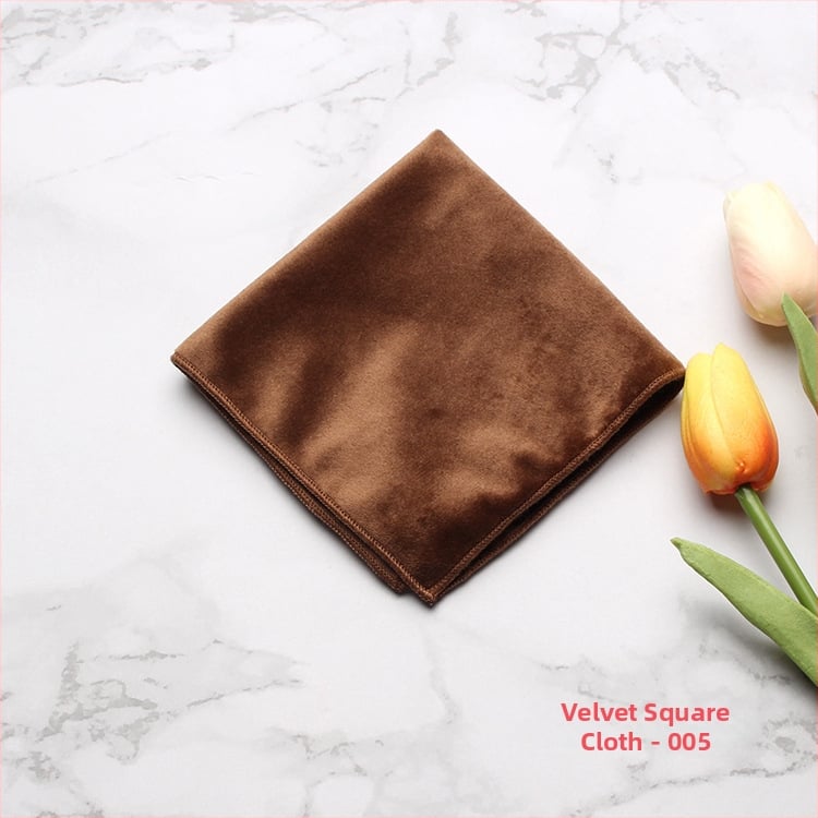 Batistă de buzunar pentru costum: model monocrom, țesătură jacquard, căptușeală velur, material poliester