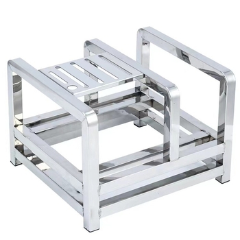 Nerūsējā tērauda virtuves plaukts dēļu un nažu uzglabāšanai, pastiprināts dizains, mūsdienīgs minimālisma stils, logotipa druka, 2020. gada izlaišana