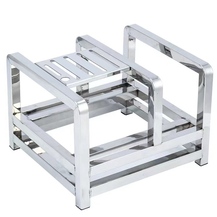 Nerūsējā tērauda virtuves plaukts dēļu un nažu uzglabāšanai, pastiprināts dizains, mūsdienīgs minimālisma stils, logotipa druka, 2020. gada izlaišana