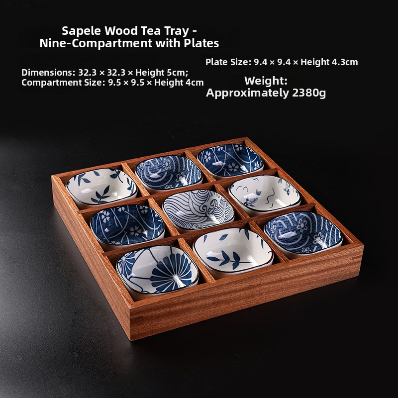 bili bili ovocný tanier – Nový čínsky štýl s čajovým podnosom, uvedený v roku 2023, prvotriedna kvalita