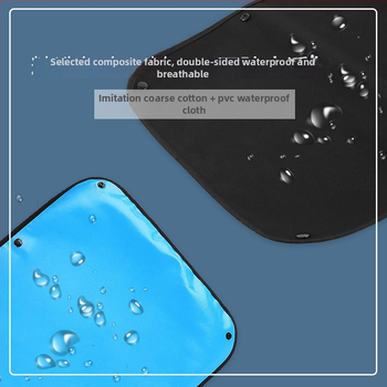 Bib pentru copii, impermeabil, rezistent la pete, din material tarpaulin și poliester