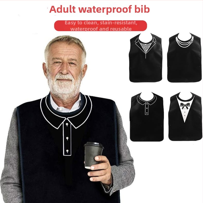 Bib pentru copii, impermeabil, rezistent la pete, din material tarpaulin și poliester