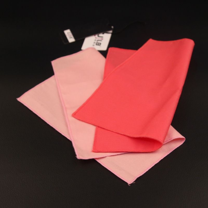 Kišeninis rankšluostis iš medvilnės, monohrominis, madingas, tie-dye apdaila, universalus