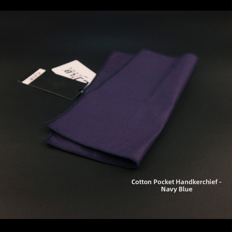 Kišeninis rankšluostis iš medvilnės, monohrominis, madingas, tie-dye apdaila, universalus