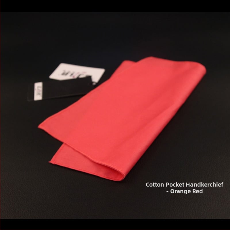 Kišeninis rankšluostis iš medvilnės, monohrominis, madingas, tie-dye apdaila, universalus