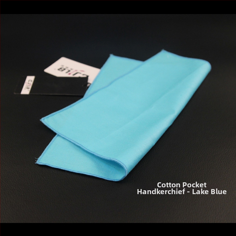 Kišeninis rankšluostis iš medvilnės, monohrominis, madingas, tie-dye apdaila, universalus