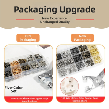 Метални snap копчета с пет щипки, скрити за дрехи — сплав, комплект за монтаж; подходящи за дънки, шапки, ризи, якета и чанти