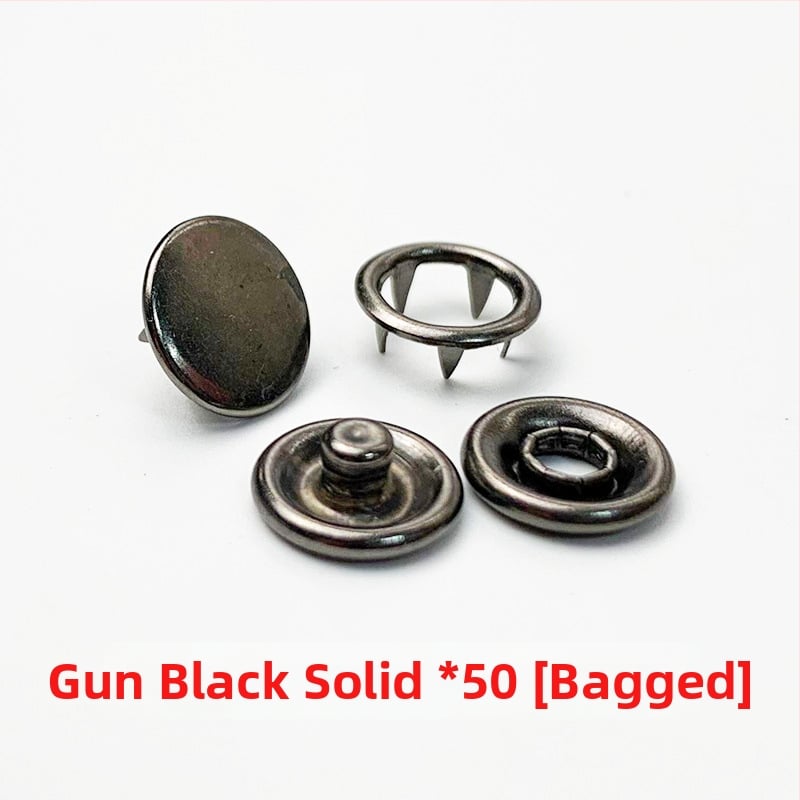 Метални snap копчета с пет щипки, скрити за дрехи — сплав, комплект за монтаж; подходящи за дънки, шапки, ризи, якета и чанти