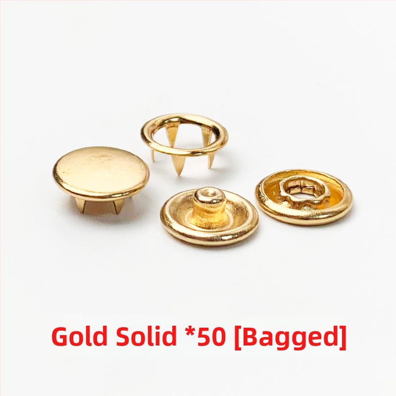 Метални snap копчета с пет щипки, скрити за дрехи — сплав, комплект за монтаж; подходящи за дънки, шапки, ризи, якета и чанти